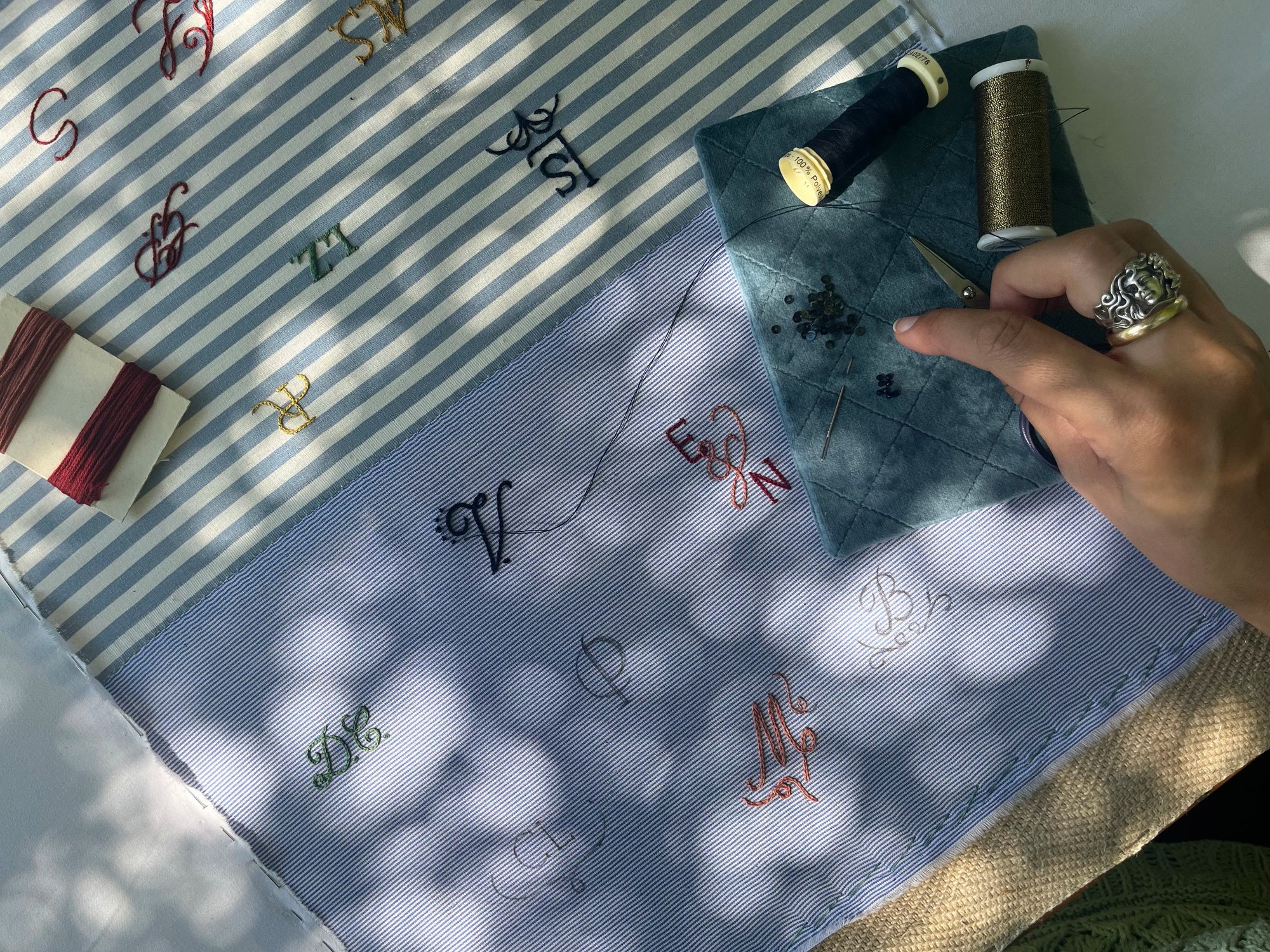 Calligraphy Embroidery Workshop – Monogram & Decorative Stitches - Touraround