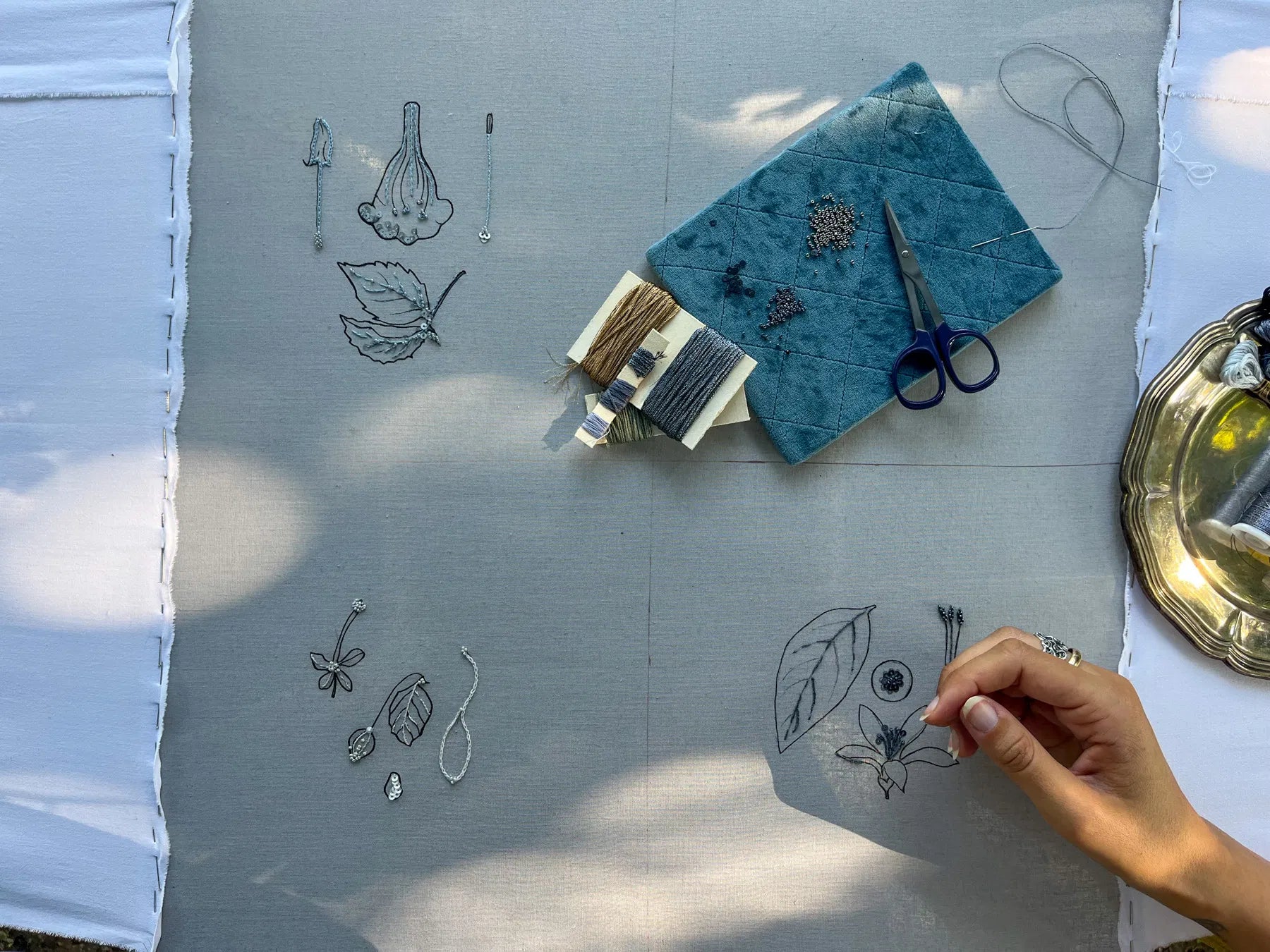 Floral Embroidery Workshop – Watercolour or Herbarium Style - Touraround
