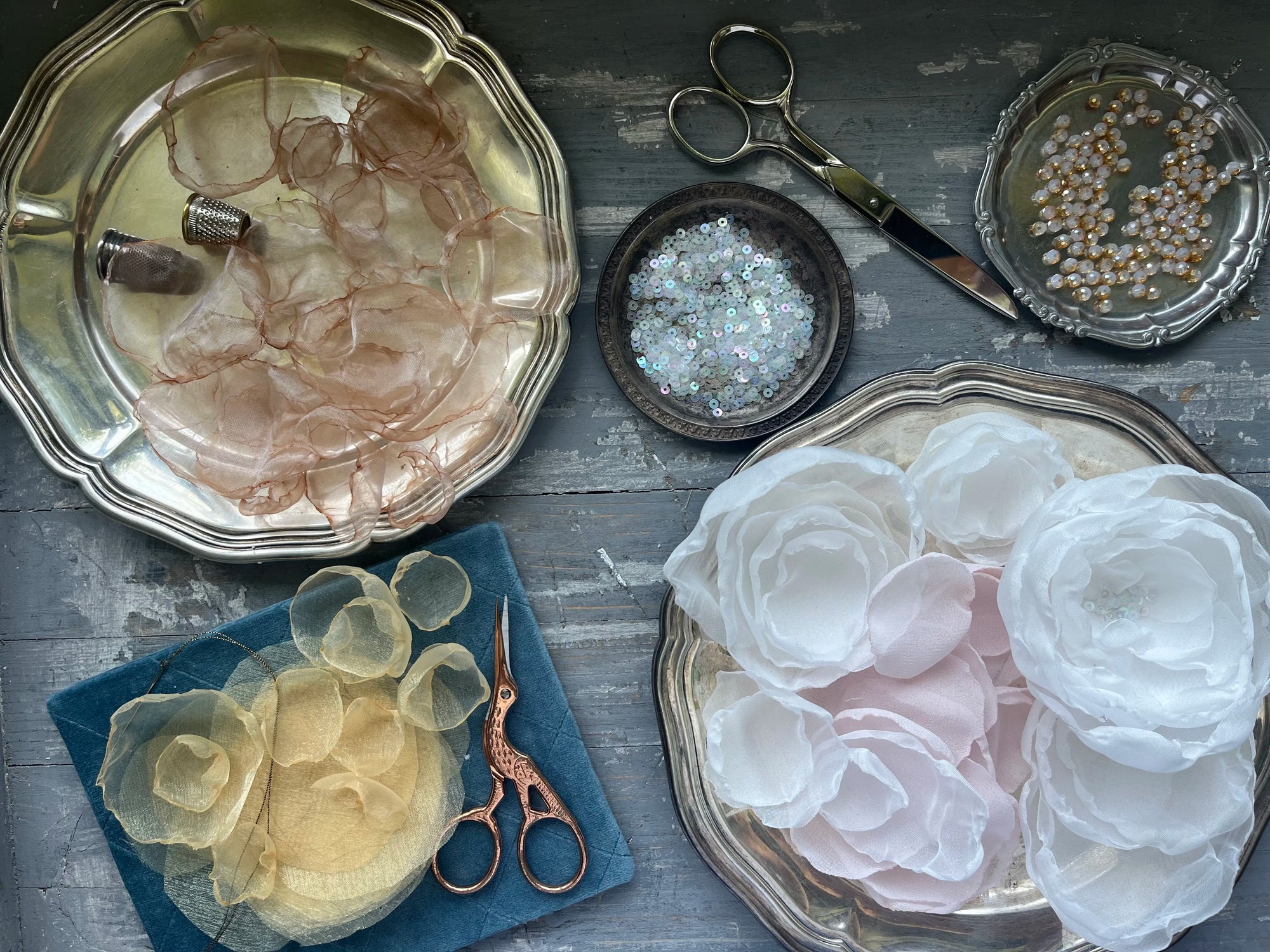Organza Flowers Workshop – Candlelight Fabric Shaping & Crystal Embellishment - Touraround