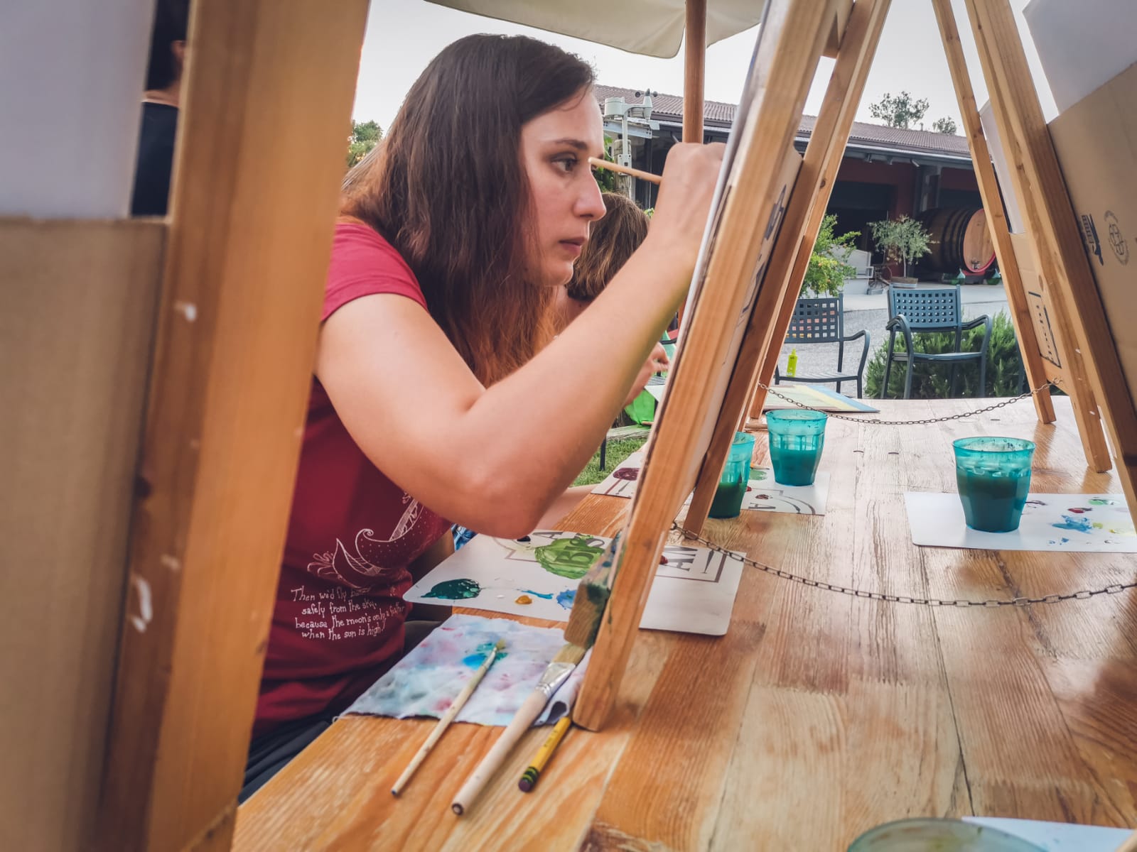 Art Experience with Food and Wine Tasting in the vineyards