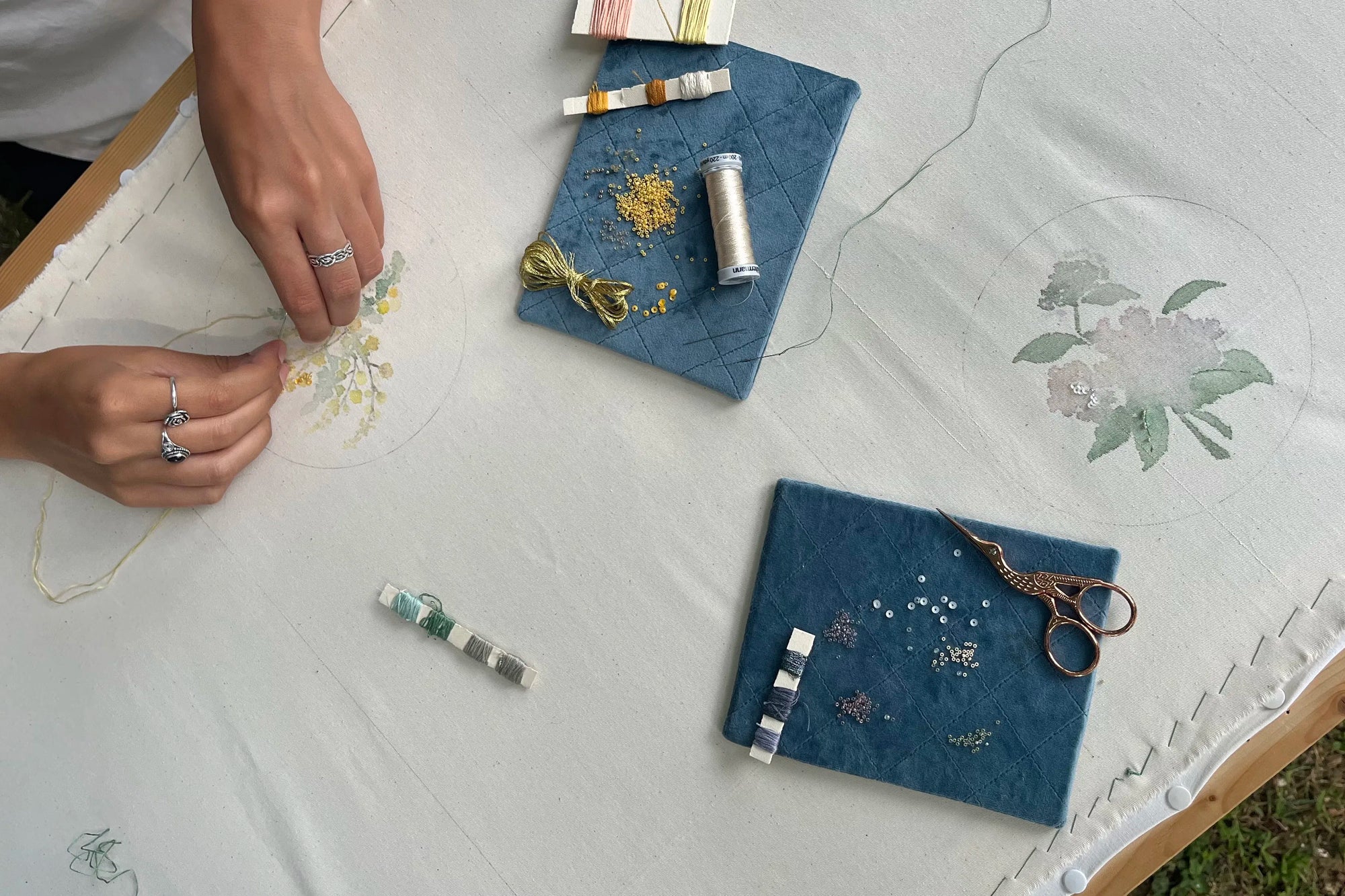 Floral Embroidery Workshop – Watercolour or Herbarium Style - Touraround